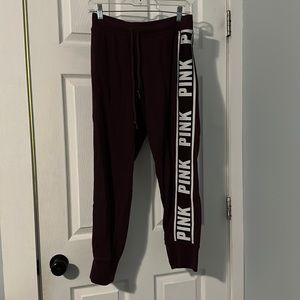 PINK Maroon Sweatpants